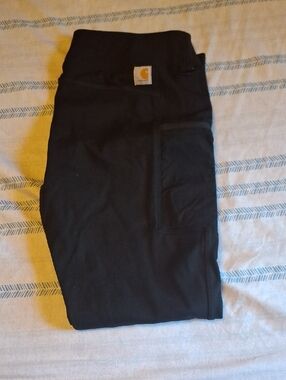 Carhartt Black Work Leggings with Utility Pocket and Logo